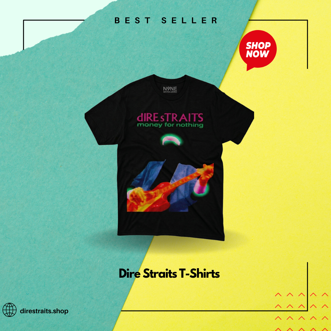 Money For Nothing Neon Guitar LA 1704 Dire Straits T-Shirts